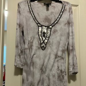 Beautiful glam tunic or dress by INC in large